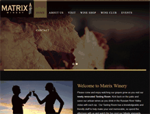 Tablet Screenshot of matrixwinery.com